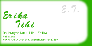 erika tihi business card